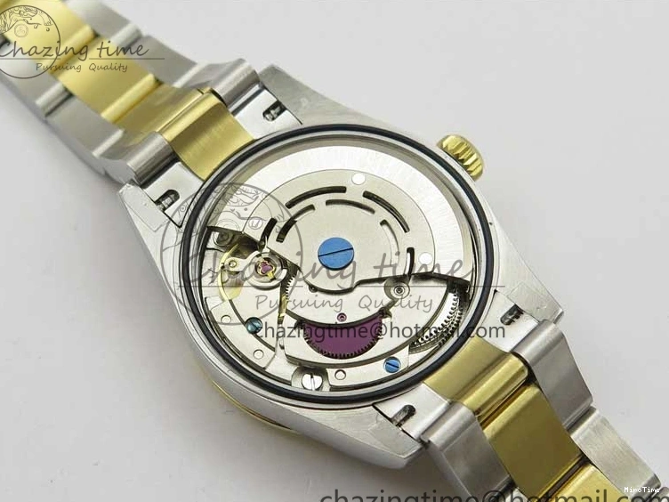 MiroTime 0203 WaterResistant Datejust 31mm 278273 SS YG BP Maker Best Edition Black Sticks Markers Dial on SS YG Oyster Bracelet 2718